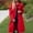 Red, variant on Womens Fit Mid Long Button Coat Lapel Jacket Overcoat Outwear Trench Windbreaker Gable Pass Jacket Thick Winter Jackets Women Winter Wool Blend Winter Jackets Women Womens Wool Coats plus Long Coat