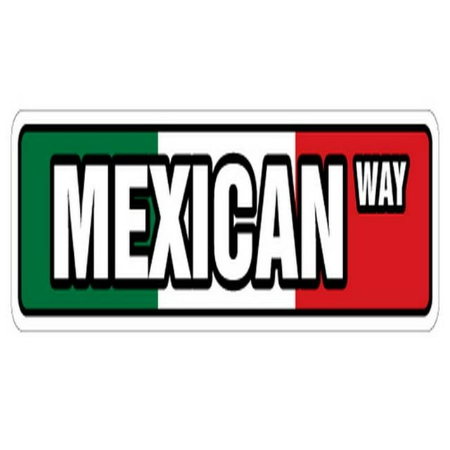 SignMission SS-624-Mexican 24 Po. Drapeau Mexicain Panneau de Rue - Drapeaux Mexicains Restaurant Nourriture