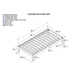 thumbnail image 6 of AFI Colorado Solid Wood Twin Platform Bed in Espresso, 6 of 6