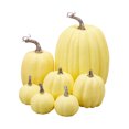 thumbnail image 4 of 7Pcs Mini Artificial Pumpkins, Fall Harvest Simulation Pumpkins Decor Fake Fruit for Halloween, 4 of 8