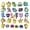 27 styles of suits, variant on 47 Pcs Cartoon PVC Shoe Charms for Clog Sandals, Cute Shoes Decoration Charms for Teen Adults Party Gifts
