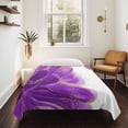 thumbnail image 4 of Purple Gold Tapestry for Bedroom Wall Hanging Tapestry, Abstract Flower Ombre Aesthetics Paint Ceiling Backdrop Tapestries Poster Blanket Wall Decor for Teens Room Living Room Dorm 55" x 73", 4 of 8