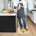 thumbnail image 5 of Vintage Mushroom Kitchen Mat Set of 2,Farmhouse Kitchen Rugs and Mats Non Skid Washable,Rustic Kitchen Runner Rugs with Rubber Backing (17"x48"+17"x30"), 5 of 6