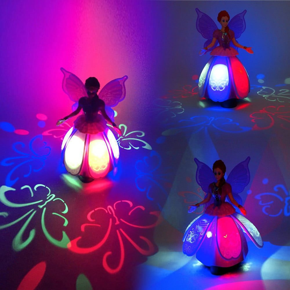 Girl Dancing Princess Multifunction Music Doll LED Pet Electronic Robot Toy Gift 