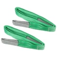 thumbnail image 1 of Uxcell 2" x 6 FT Lift Strap 2 Ply 4409lbs Capacity Webbing Lifting Moving Straps for Rigging Hoisting, 2 Pack Green, 1 of 7