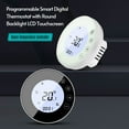 thumbnail image 3 of Programmable Smart Digital Thermostat Room Temperature Controller with Round Backlight LCD Touchscreen for Home School Office Hotel, 3 of 8