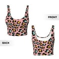 thumbnail image 6 of Goofa Leopard Printed Sports Bras for Women, High Impact Running Bra Workout Crop Tank Tops Longline Sports Bra Push up-Medium, 6 of 9