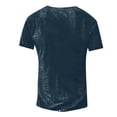 thumbnail image 3 of Men's T-shirt T-shirts Graphic Text Black Military Green Pool Dark Gray 3D Printing Street Casual Short Sleeve Button Down Printed Clothing Basic XL, 3 of 3