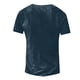 thumbnail image 3 of Men's T-shirt T-shirts Graphic Text Black Military Green Pool Dark Gray 3D Printing Street Casual Short Sleeve Button Down Printed Clothing Basic L, 3 of 3