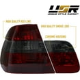 thumbnail image 6 of DEPO 02-05 E46 4D Tail Lights - OE Euro Style Smoke Rear Tail Lamps Set (Left + Right, Inner + Outer) Compatible with 2002-2005 BMW E46 3 Series 4 Doors Sedan (Red/Smoke Lens, Total 4 Pieces), 6 of 9