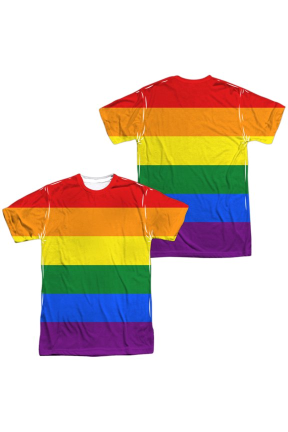 Pride Flag (Front - Back Print) - Short Sleeve Shirt - X-Large