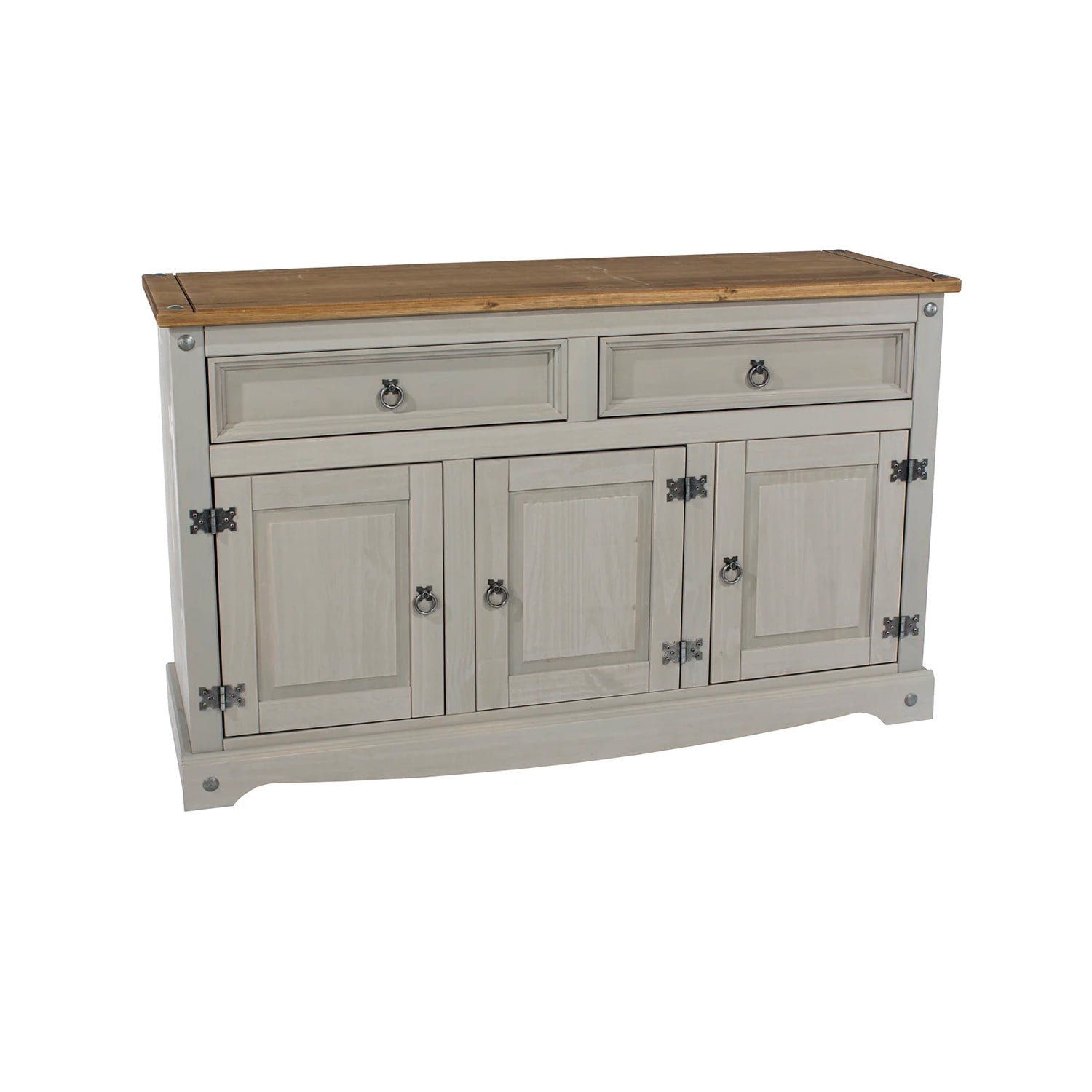 OS Home and Office Furniture Cottage Series Wood Buffet Sideboard in White