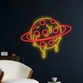 thumbnail image 2 of Handmadetneonsign Pizza Planet Neon Sign, Pizza Neon Light, Pizza Led Light, Pizza Slice Led Sign, 2 of 5