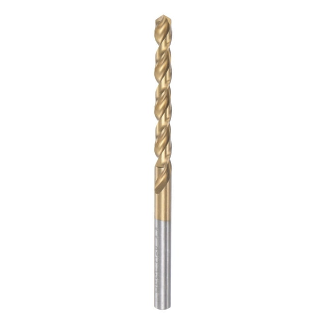 Helicoidal Barrena 4.4mm Titanio Revestido (HSS-E) M42 Alta Velocidad Acero 8% Cobalto Recto Vástago para Inoxidable Acero Aluminio Aleación Metal