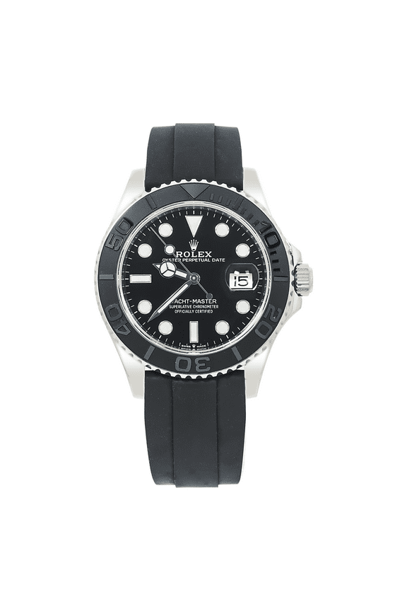 Pre-Owned Rolex Yacht-Master 42MM 226659 Black Dial Black Ceramic Bezel Black Oysterflex Strap