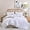 White, variant on Queen Comforter Set White Comforter 3PCS (1 Ruffle Comforter and 2 Pillowcases) Vintage Farmhouse Shabby Chic Bedding Soft Fluffy Comforter Queen All Season