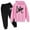 1-Pink133, variant on Byoo Toddler Boy Tracksuit Sets Valentine's Day Letter Graphic Hoody Sweatshirt Jogger Pants Loose Fit Sweatsuit Daily Clothing Set