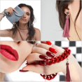 thumbnail image 5 of 18pcs PU Leather Tassels, 5.9 Inch Keychain Tassel Charm, 5 of 5