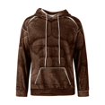 thumbnail image 2 of Men's Muscle Graphic Print Hoodie, Casual Long Sleeve Pullover Sweatshirt, Humorous Design Streetwear for Christmas, Gym, Party, and Casual Fun Outings,Brown,XL, 2 of 6