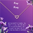 thumbnail image 2 of New Mom Mother's Day Gift, Jewelry For New Mom, Gift for Her, Mother's Day Necklace and Card, Stainless Steel Necklace and Card [Rose Gold Heart,Purple Gradient], 2 of 3