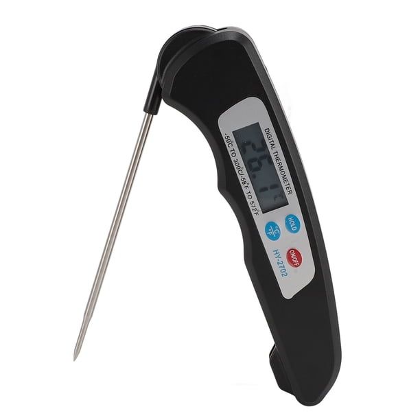 Termómetro Digital Para Carne, Medidor De Temperatura De Alimentos Plegable De Sonda Larga Para Cocinar En La Cocina, Con Parrilla Al Aire Libre