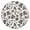 Garden, variant on Gothic Black and Gold Moon Round Tablecloth with Elastic Edge - Waterproof, Spill-Proof, Wrinkle-Free Table Cover for Indoor & Outdoor