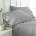 thumbnail image 3 of 700-TC Short Queen Size 4PC Sheet Set - Premium 700-Thread-Count 100% Egyptian Cotton, Fit Upto 12 inches Deep Pockets Mattress - Light Grey, 3 of 7