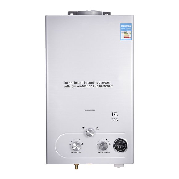 18L Propane Hot Water Tank Water Heater Instantaneous Water Heater Boiler 36KW