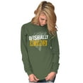 thumbnail image 4 of Officially Retired Fishermen Pun Plus Size Long Sleeve Graphic Tee Shirt Brisco Brands 2X, 4 of 5