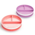 thumbnail image 2 of Munchkin® Stay Put™ Suction Plates, Pink/Purple, 2 Pack, 2 of 6
