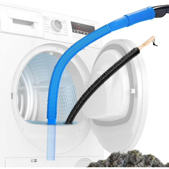 DISEN Dryer Vent Cleaner Kit Vacuum Attachment Hose and Dryer Lint Brush Vent Trap Cleaner for Cleaning Dryer Lint Remover/Blue