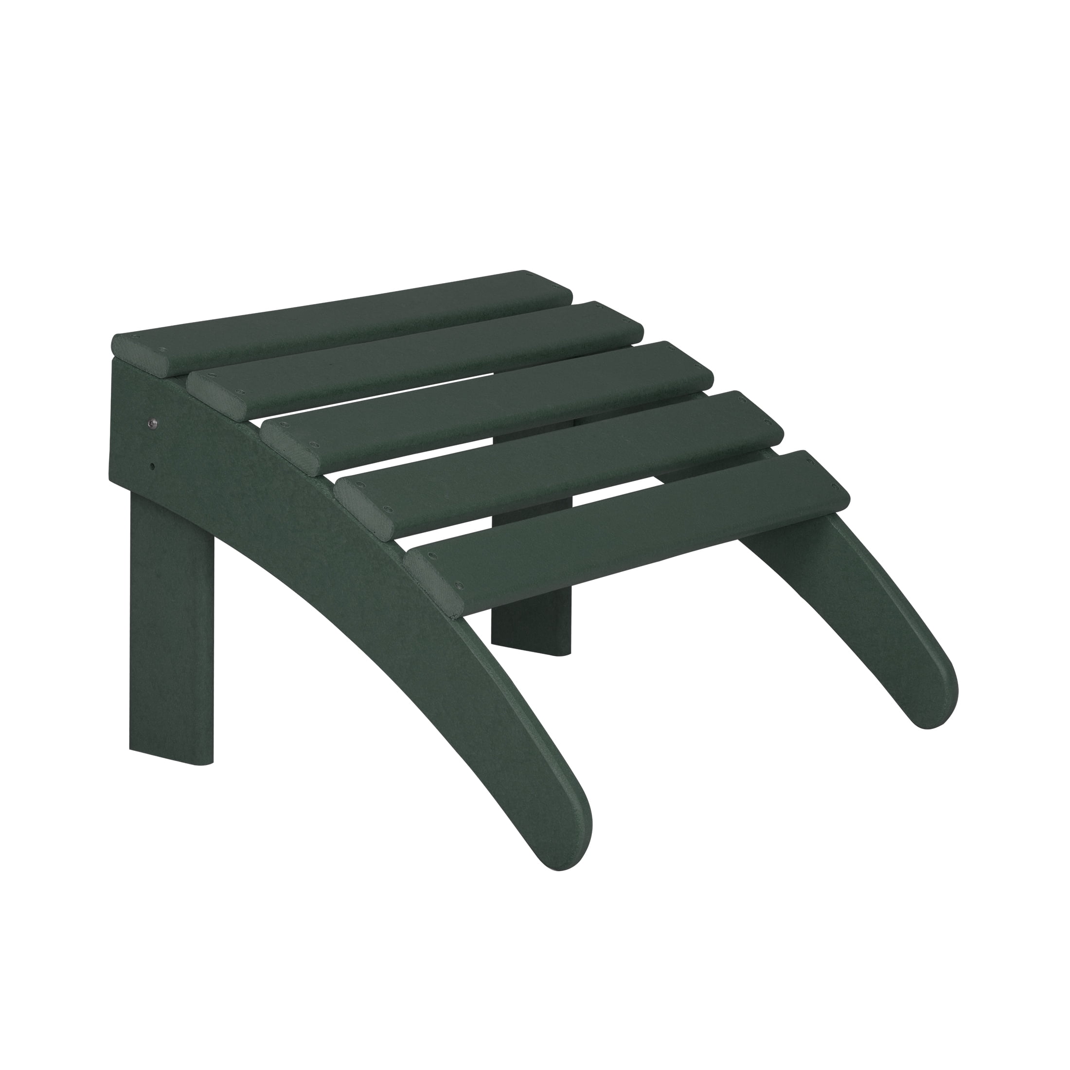 Westin Outdoor Adirondack Patio Chair with Ottoman Footrest, Dark Green