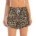 thumbnail image 4 of Lsque Leopard Print-1 Printed Women's Running Shorts with Liner Pockets,Elastic Quick Dry Workout Athletic Gym Yoga Shorts,Womens High Waist Shorts-Large, 4 of 9