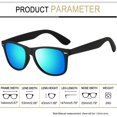 thumbnail image 3 of Gafas de sol Joopin Trendy Square Polarized UV400 negro/azul, 3 of 6
