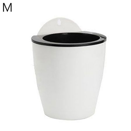 ruhuadgb Nursery Planter Reliable Simple Simple Planter for Flowers White + Black M