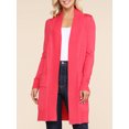 thumbnail image 5 of Doublju Women's Lightweight Long Sleeve Open Front Long Cardigan Sweaters, 5 of 5