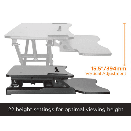 Primecables Sit Standing Desk Height Adjustable Ergo Riser Adr
