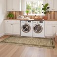 thumbnail image 4 of Garvee 2'x6' Modern Solid Runner Rug Washable Line Edge Carpet, Non-Slip Low Pile Indoor Rug for Hallway Bedroom Kitchen, Brown Coffee, 4 of 7