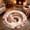 #D, variant on 3D Optical Illusion Round Christmas Rug, Assorted Printed Pattern Floor Mat for Xmas Holiday Home Decoration >