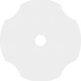 thumbnail image 4 of 22"OD x 3"ID x 7 1/2"C x 1"P Percival Architectural Grade PVC Contemporary Ceiling Medallion, 4 of 11