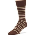 thumbnail image 6 of 7BIGSTARS KINGDOM Men's Dress Socks Cotton -6 pack- Patterned Thin Business Casual Argyle, Dotted, Striped, Solid, Sock Size 10-13 Shoe Size 6-12 L Brown, 6 of 10