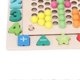 thumbnail image 3 of Clip Bead Fishing Board Wooden Educational Magnet Puzzle Fishing Clip Game Board Toy for Children, 3 of 4