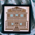 thumbnail image 5 of Western Tavern House Stencil 11.8×11.8inch Western House Stencils Vintage Pub House Saloon Sign Drawing Template with Paint Brush for Art Crafts Canvas Furniture Wall Wood White, 5 of 9