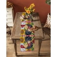 thumbnail image 5 of Vintage Rooster Table Runner 72 Inches, Sunflower Plaid Pastoral Animals Bed Runner Dresser Scarves Tabletop for Indoor Outdoor Parties/Ceremony/Banquet, 16" x 72", 5 of 8
