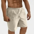 thumbnail image 4 of cfhntfmh Mens Casual Gym Workout Shorts Solid Color Low Waist Jogger with Pockets Lounge Sweat Shorts with Drawstring, 4 of 7