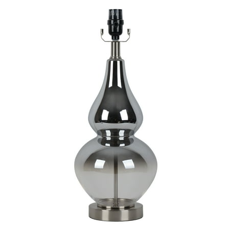 Birdcage Lamp Base Better Homes and Gardens Mirrored Double Gourd Lamp Base Silver Finish with LED BULB included ()