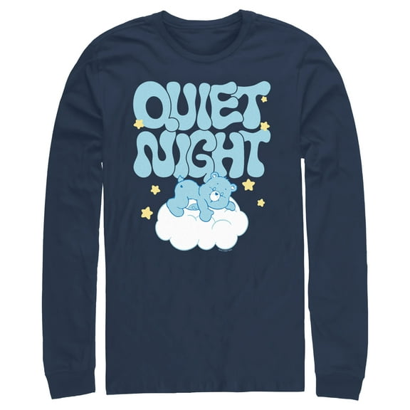 Men's Care Bears Bedtime Bear Quiet Night Long Sleeve Shirt