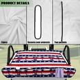 thumbnail image 6 of Yuyamidu American Flag Golf Cart Seat Covers with 4 Front Pockets Coconut Tree Seat Towel Blanket Keeps Seats Cool & Clean for Summer, for EZGO, Club Car, Yamaha, 6 of 7