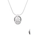 thumbnail image 2 of Delight Jewelry Silvertone Domed You are more Loved Gymnastics Ring Charm Necklace, 18", 2 of 4