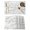White, variant on White Marble Placemats Set of 4, Modern Abstract Art Ink Painting Placemats for Dining Table, Place Mats for Kitchen Tabletop, Waterproof Wipeable Dining Table Mats Set